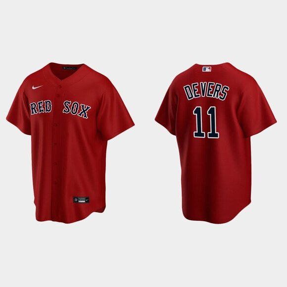 Mens Youths Kids Womens Rafael Devers Red Stitched Jersey